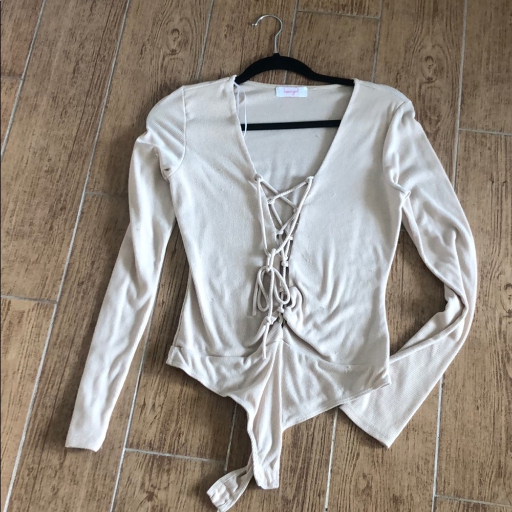 Strappy body suit